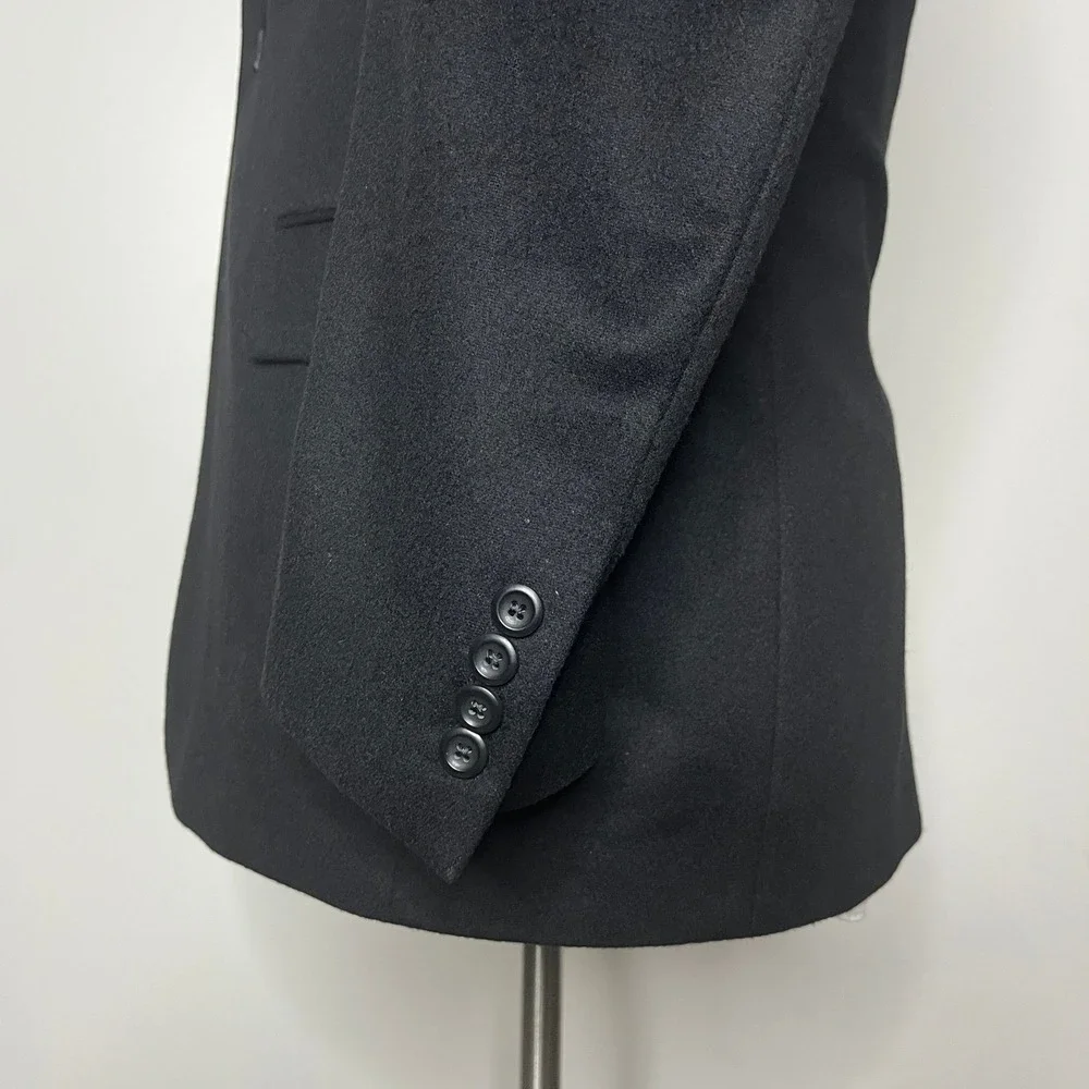 JOS. A. BANK Black Blazer 41R 100%‎ Cashmere Mens Sport Coat Two Button